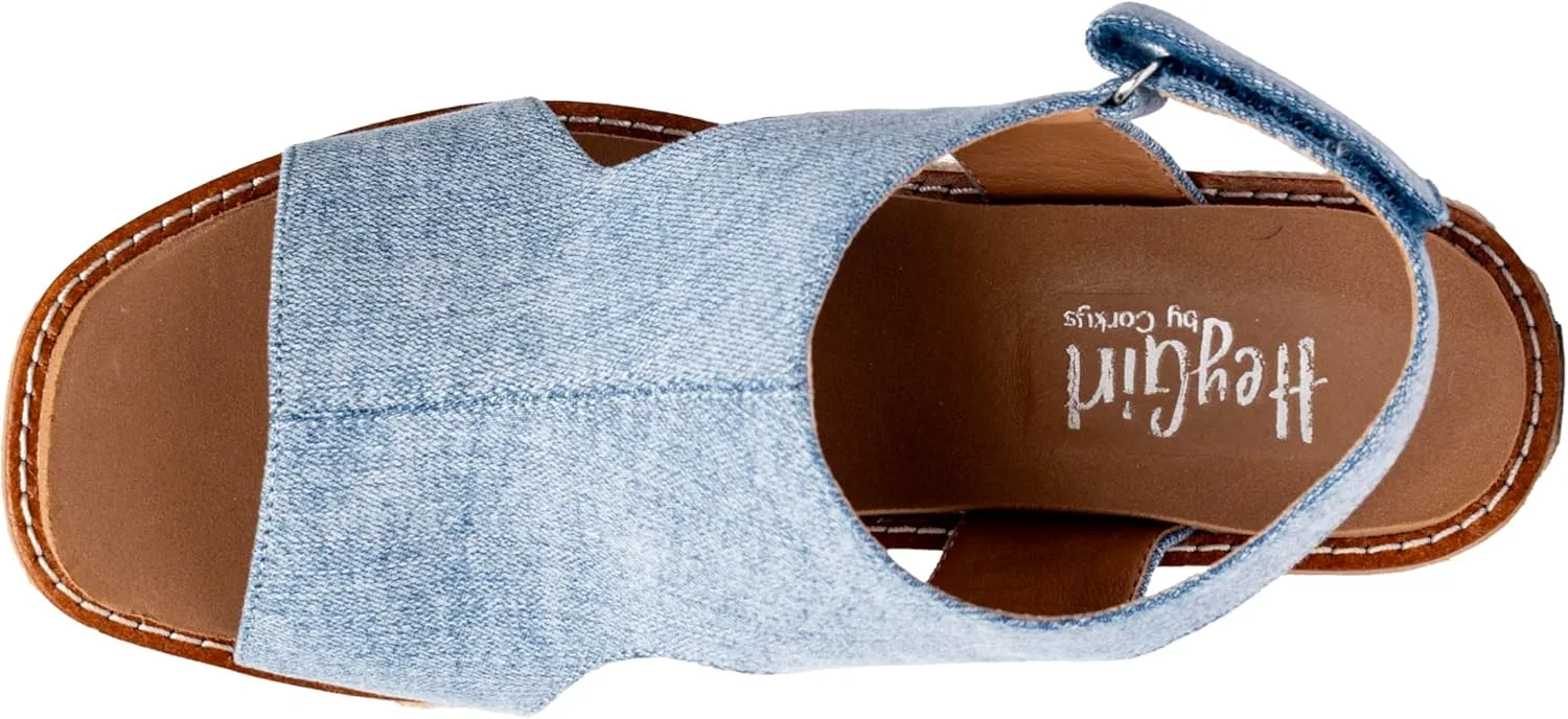 Corkys Footwear Women's Freddie Wedge Sandals with 3.75-Inch Heel and 2-inch Platform- Comfort-Enhancing EVA Insoles, and Stylish Jute Wrapped Bottom Design