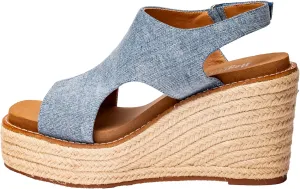Corkys Footwear Women's Freddie Wedge Sandals with 3.75-Inch Heel and 2-inch Platform- Comfort-Enhancing EVA Insoles, and Stylish Jute Wrapped Bottom Design