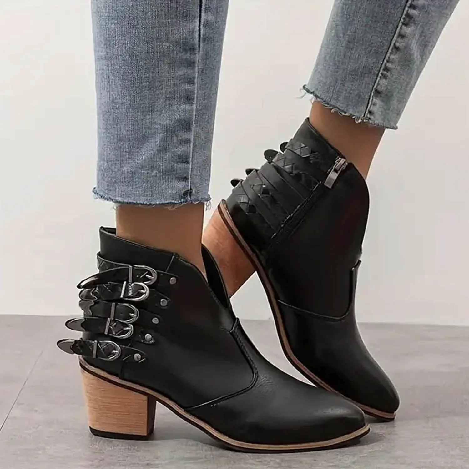 Cowboy Boots for Women Western Country Concert Disco Outfits Lace-up Wedge Heel Cowgirl Boots Short Riding Boots For Women