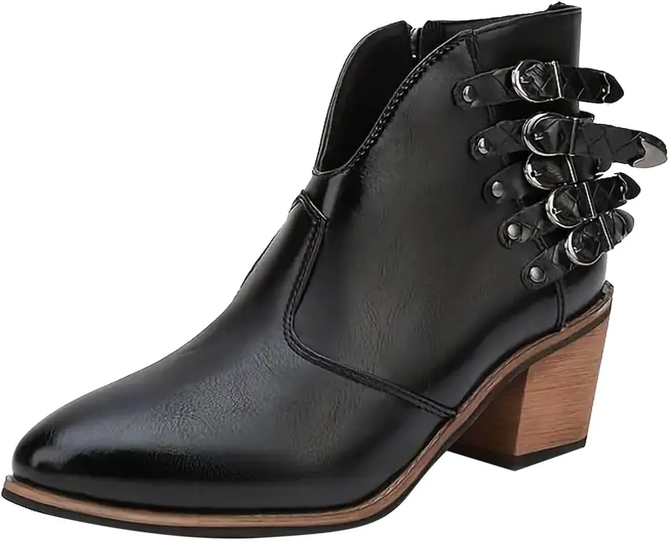Cowboy Boots for Women Western Country Concert Disco Outfits Lace-up Wedge Heel Cowgirl Boots Short Riding Boots For Women