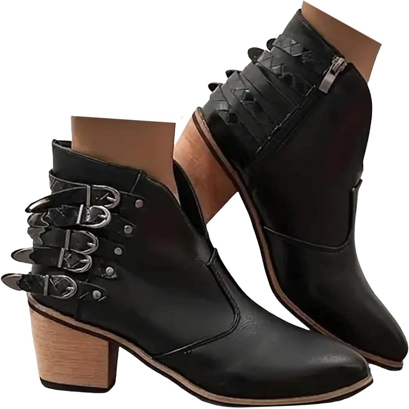 Cowboy Boots for Women Western Country Concert Disco Outfits Lace-up Wedge Heel Cowgirl Boots Short Riding Boots For Women