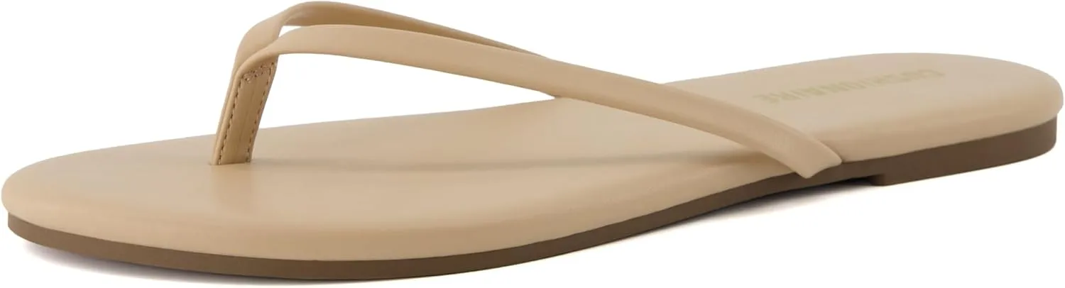 CUSHIONAIRE Cruise Women’s Minimalist Flip Flops – Ultra-Lightweight Summer Sandals with Non-Slip Sole