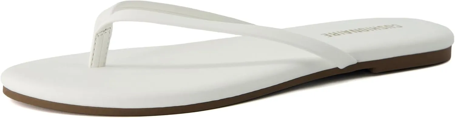 CUSHIONAIRE Cruise Women’s Minimalist Flip Flops – Ultra-Lightweight Summer Sandals with Non-Slip Sole