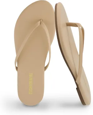 CUSHIONAIRE Cruise Women’s Minimalist Flip Flops – Ultra-Lightweight Summer Sandals with Non-Slip Sole