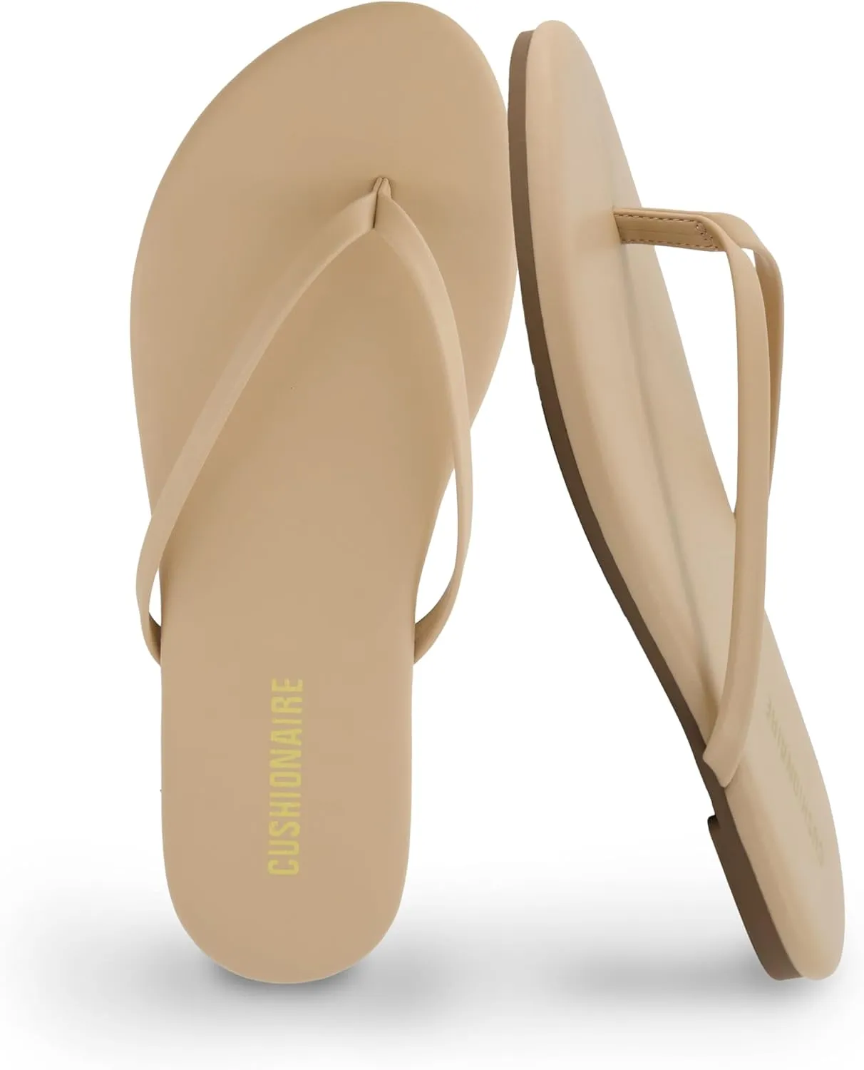 CUSHIONAIRE Cruise Women’s Minimalist Flip Flops – Ultra-Lightweight Summer Sandals with Non-Slip Sole