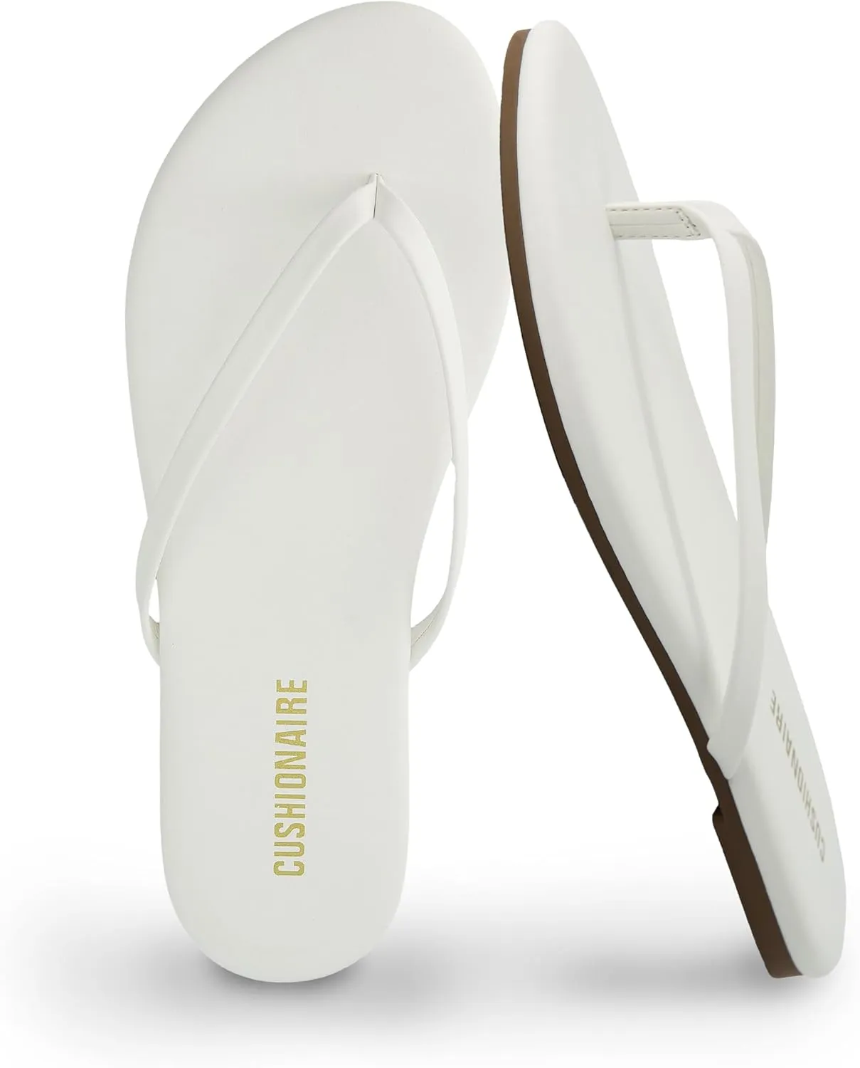 CUSHIONAIRE Cruise Women’s Minimalist Flip Flops – Ultra-Lightweight Summer Sandals with Non-Slip Sole