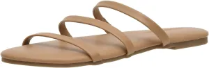 CUSHIONAIRE Women's Capri slide Flip Flop Sandal with Memory Foam