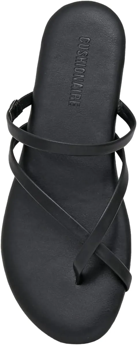 CUSHIONAIRE Women's Celina Flip Flop Sandal with Memory Foam