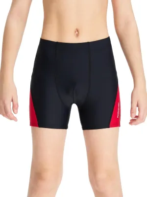DEVOROPA Youth Boys Swim Shorts Square Leg Swimsuit Nylon Swimming Boxer Brief UPF 50 