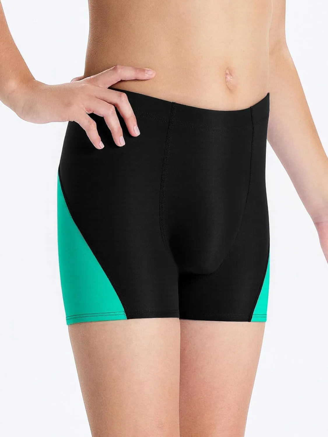 DEVOROPA Youth Boys Swim Shorts Square Leg Swimsuit Nylon Swimming Boxer Brief UPF 50 