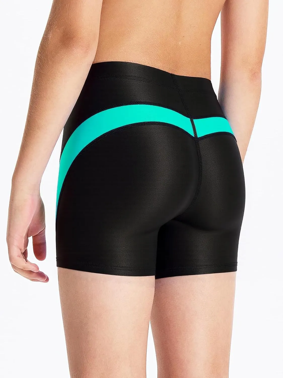 DEVOROPA Youth Boys Swim Shorts Square Leg Swimsuit Nylon Swimming Boxer Brief UPF 50 