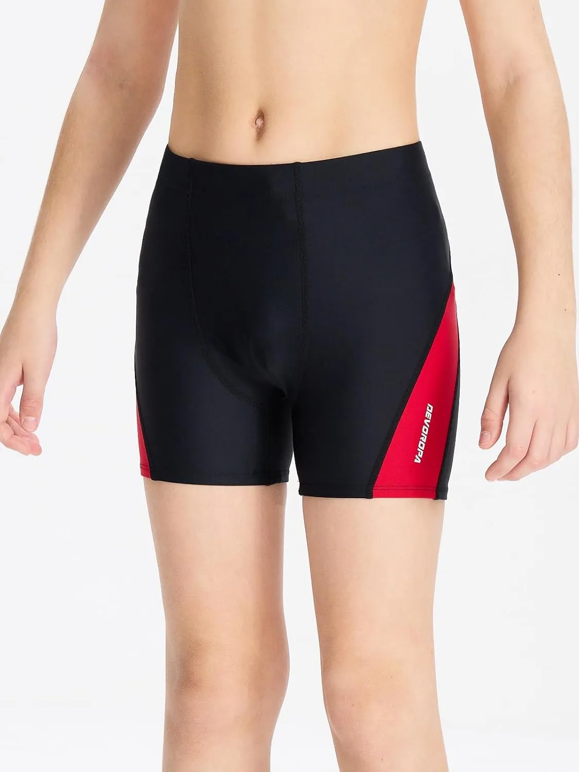 DEVOROPA Youth Boys Swim Shorts Square Leg Swimsuit Nylon Swimming Boxer Brief UPF 50 