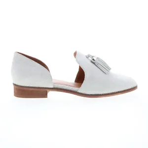 Diba True Neat Freak 11225 Womens White Leather Slip On Loafer Flats Shoes