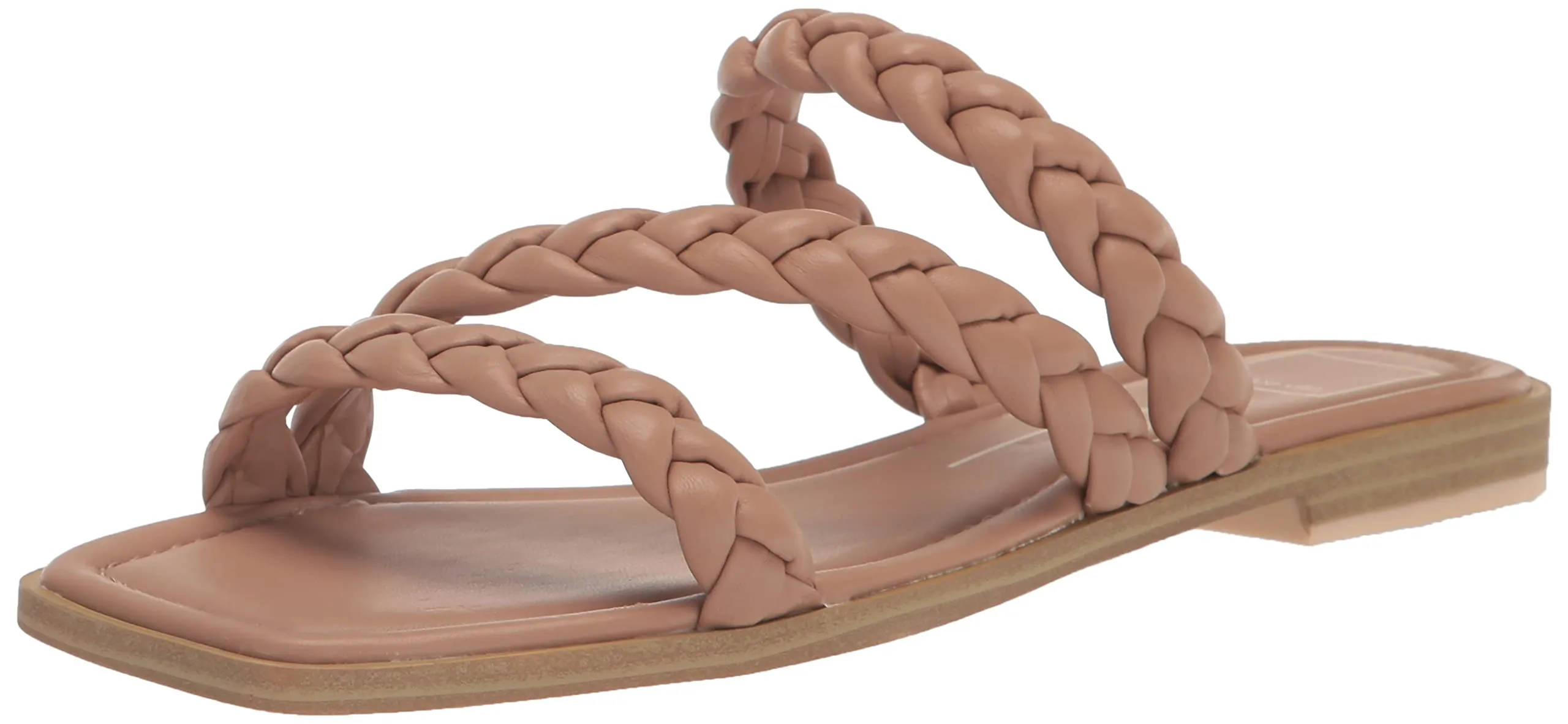 DOLCE VITA Women's IMAN Flat Sandal, Cafe Stella, 7.5