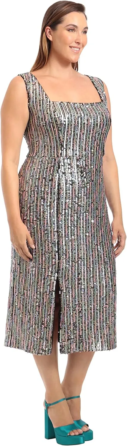 Donna Morgan Women's Sequin Midi Dress