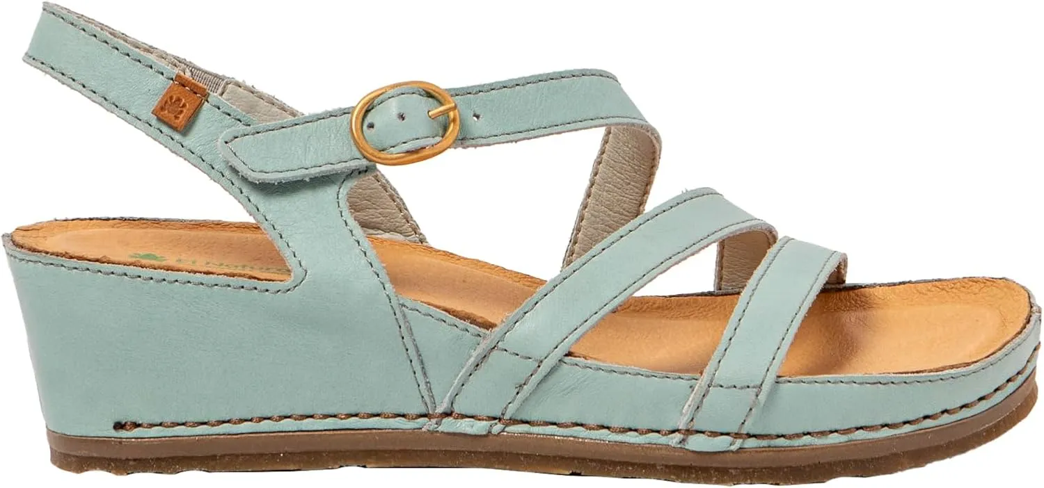 El Naturalista Women's Classic Full-Length Platform Sandals with Wedge Heel
