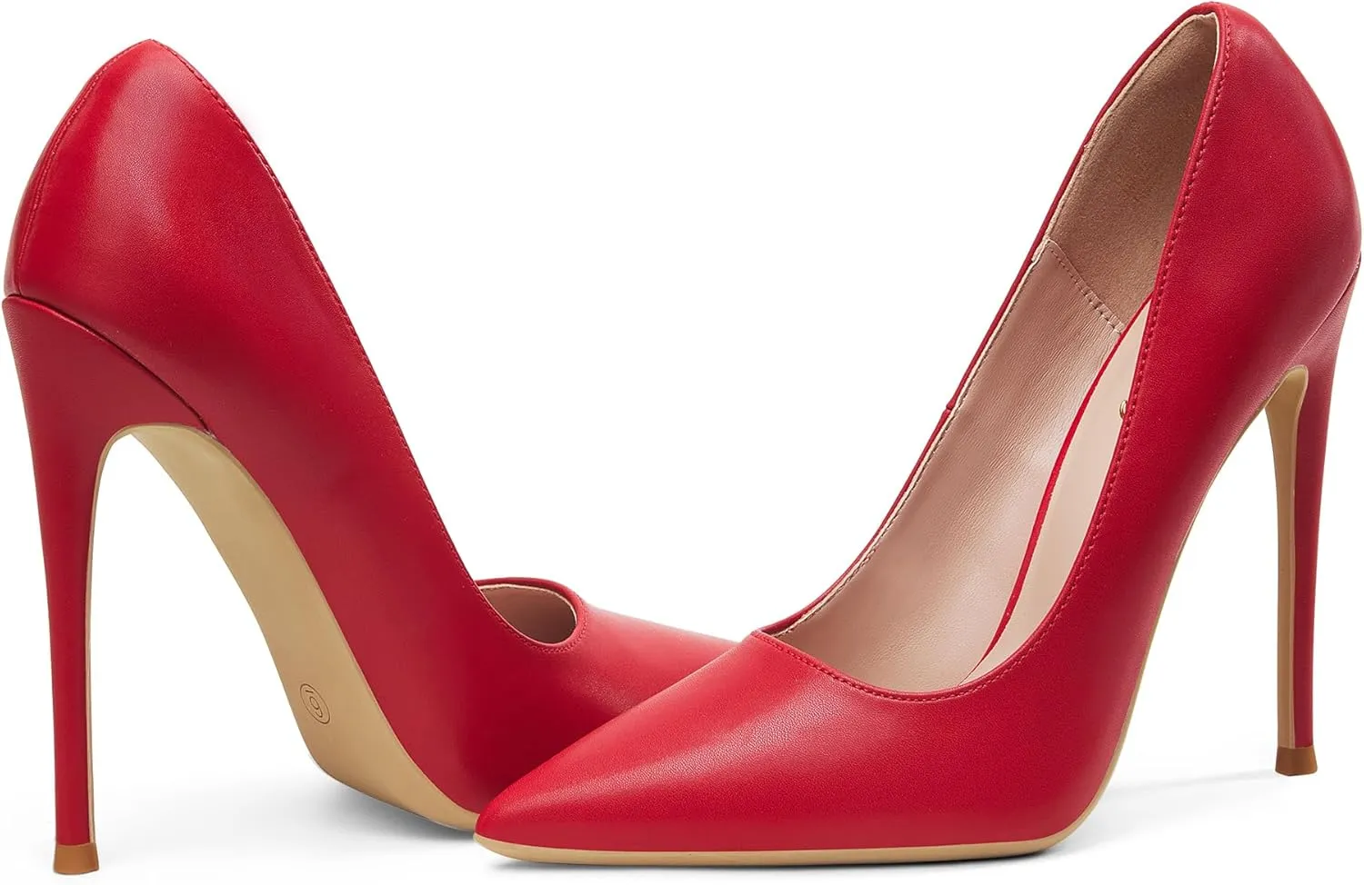 Elisabet Tang Women Pumps, Pointed Toe High Heel 4.7 inch/12cm Party Stiletto Heels Shoes Matte