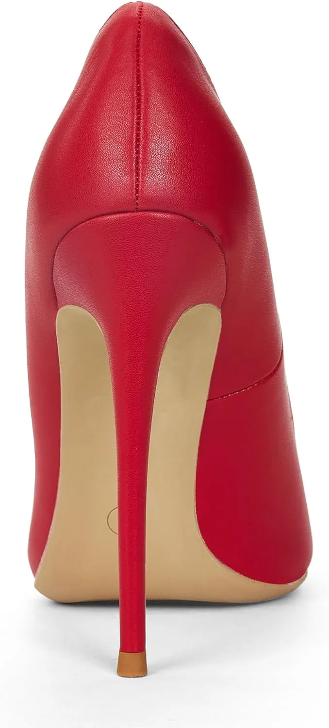 Elisabet Tang Women Pumps, Pointed Toe High Heel 4.7 inch/12cm Party Stiletto Heels Shoes Matte