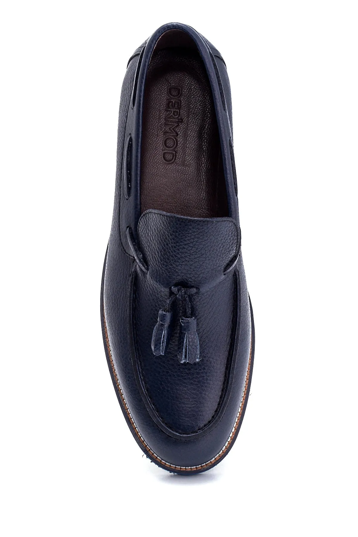 Erkek Deri Püskül Detaylı Loafer