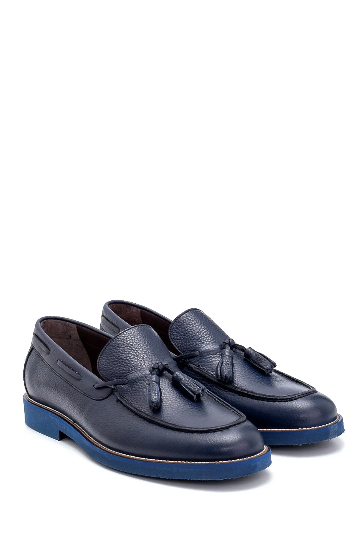 Erkek Deri Püskül Detaylı Loafer