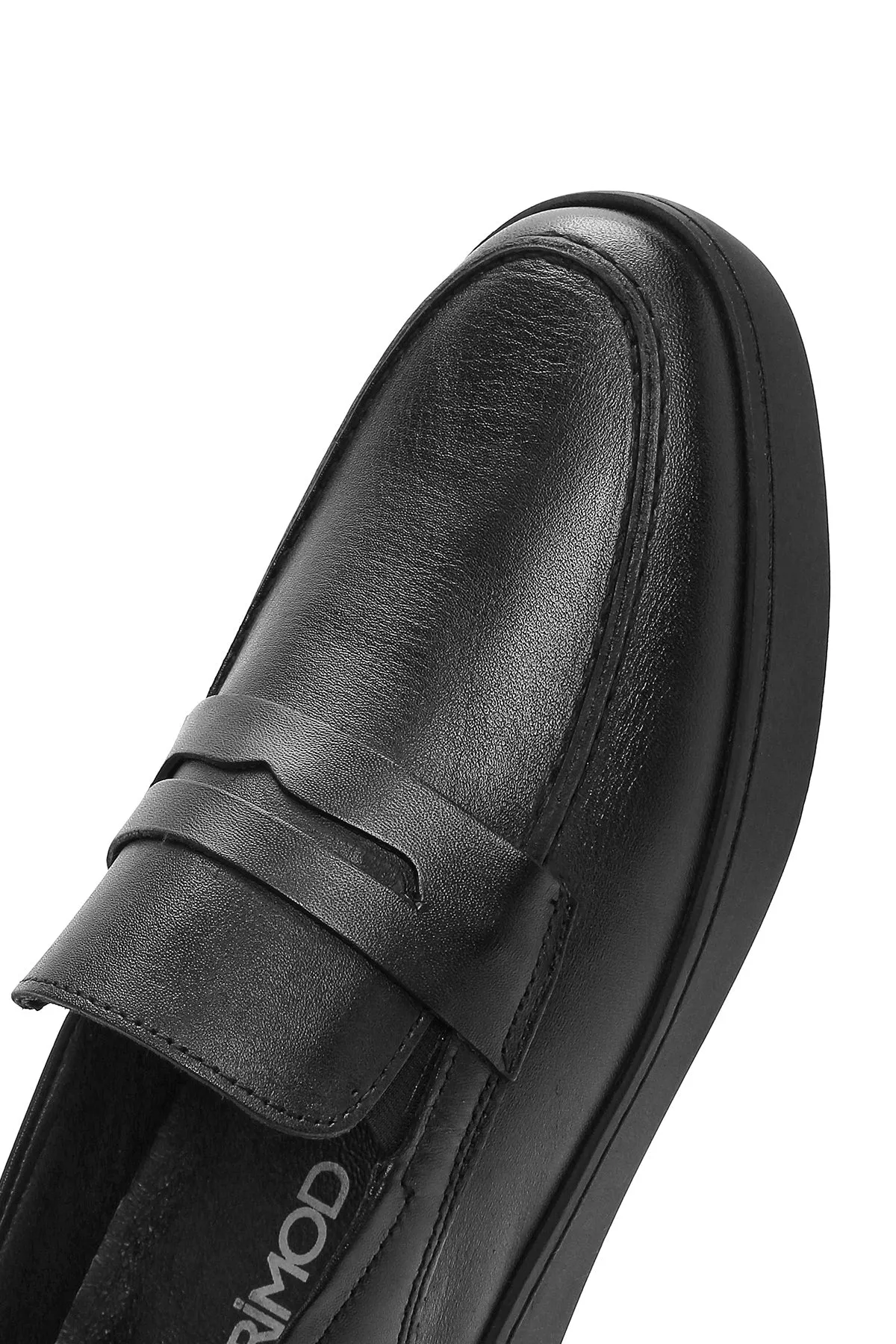 Erkek Siyah Deri Casual Loafer