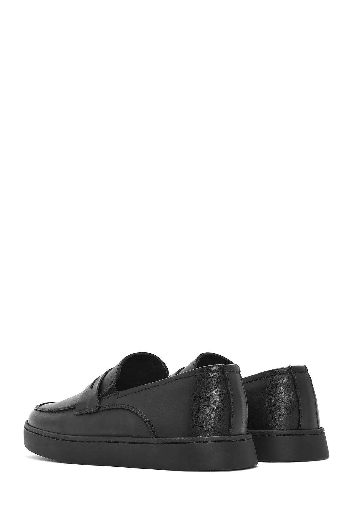 Erkek Siyah Deri Casual Loafer