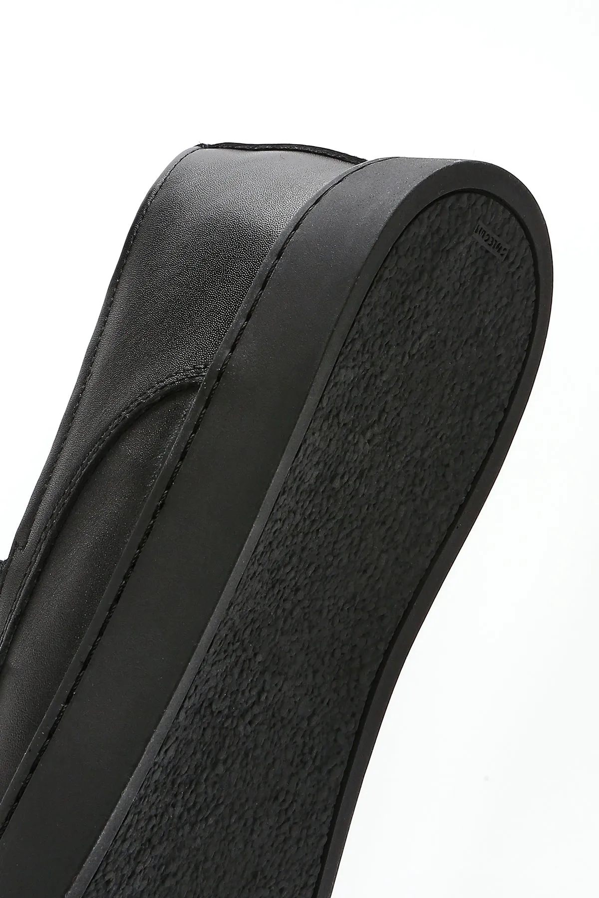 Erkek Siyah Deri Casual Loafer