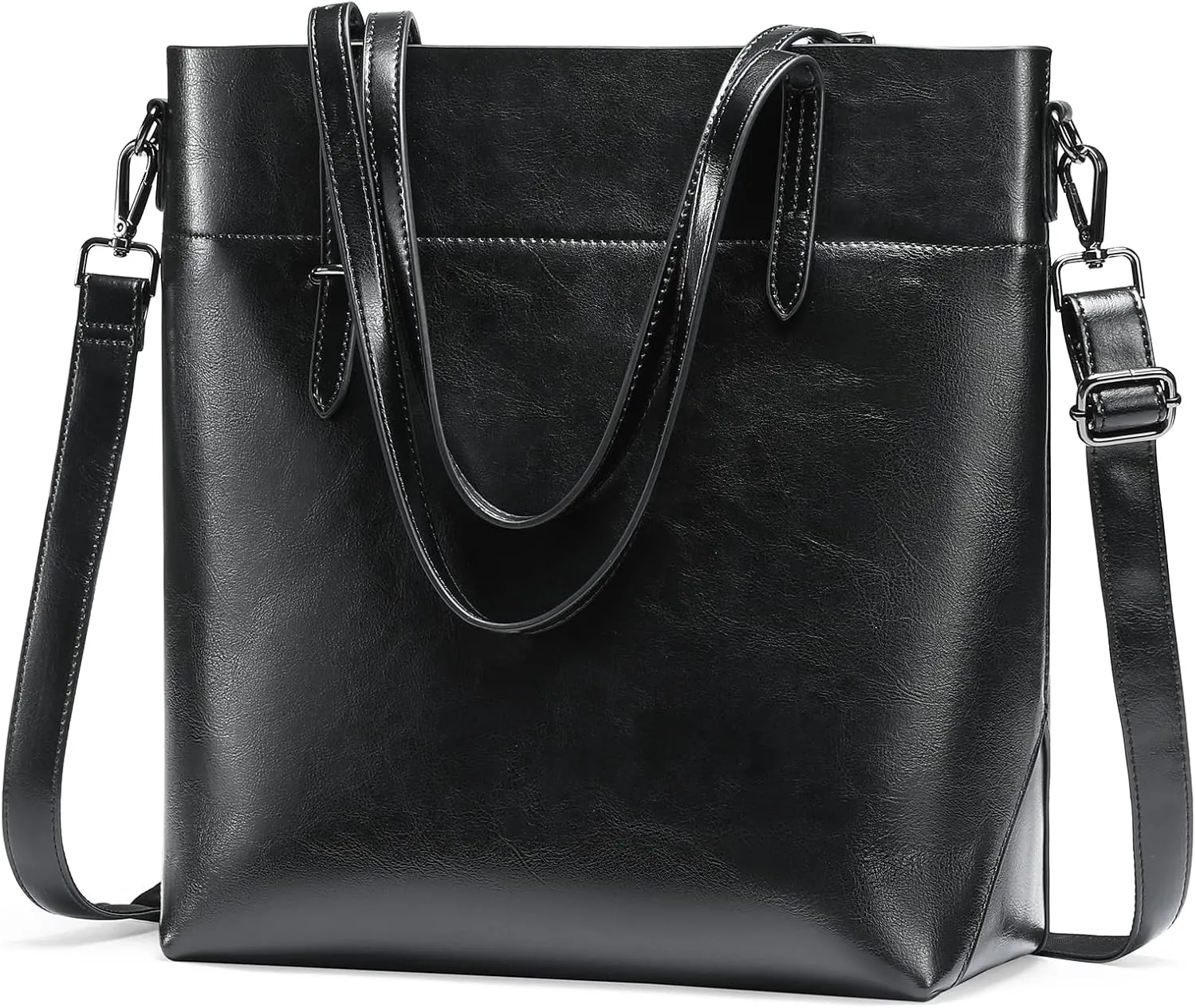 FALAN MULE Handbags Wallet for Women Genuine Leather Tote Bags Top Handle Satchels Adjustable Straps Shoulder Bag