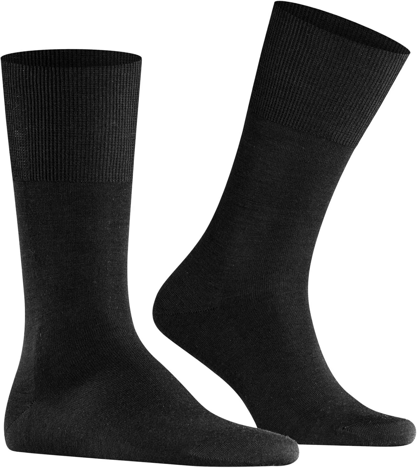 FALKE Men's Airport Dress Socks, Premium Merino Wool Cotton Blend, Sustainable Luxury, Eco-Friendly Business Casual, 1 Pair