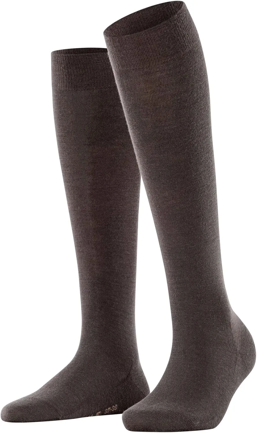 FALKE Women's Softmerino Knee-High Socks, Merino Wool Cotton, 1 Pair