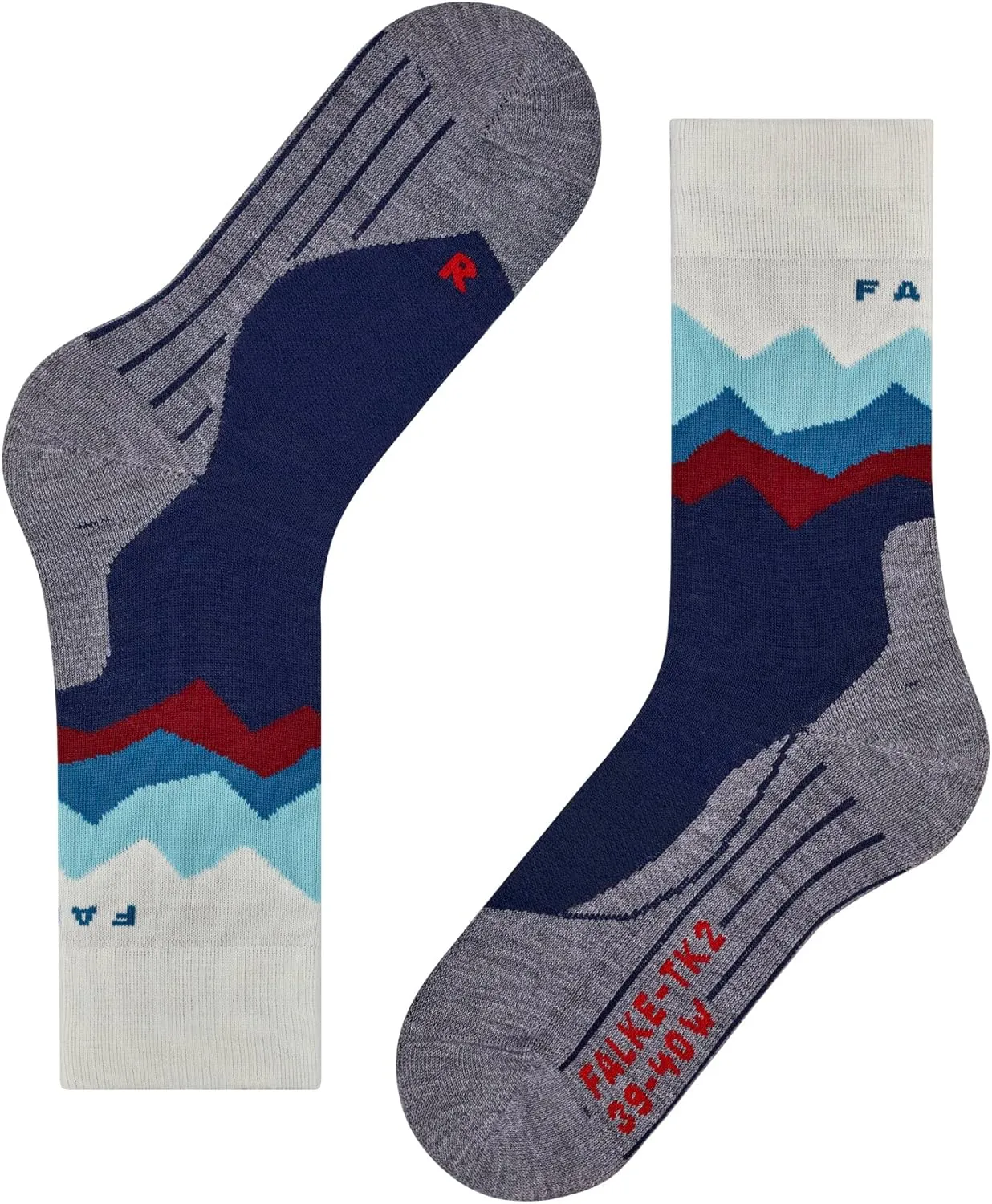 FALKE Women's TK2 Crest Hiking Socks, Merino Wool, More Colors, 1 Pair