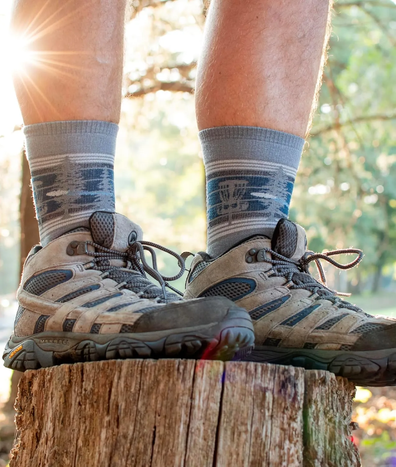 Farm to Feet Rock Hill Innova Damascus 3/4 Merino Wool Crew Socks