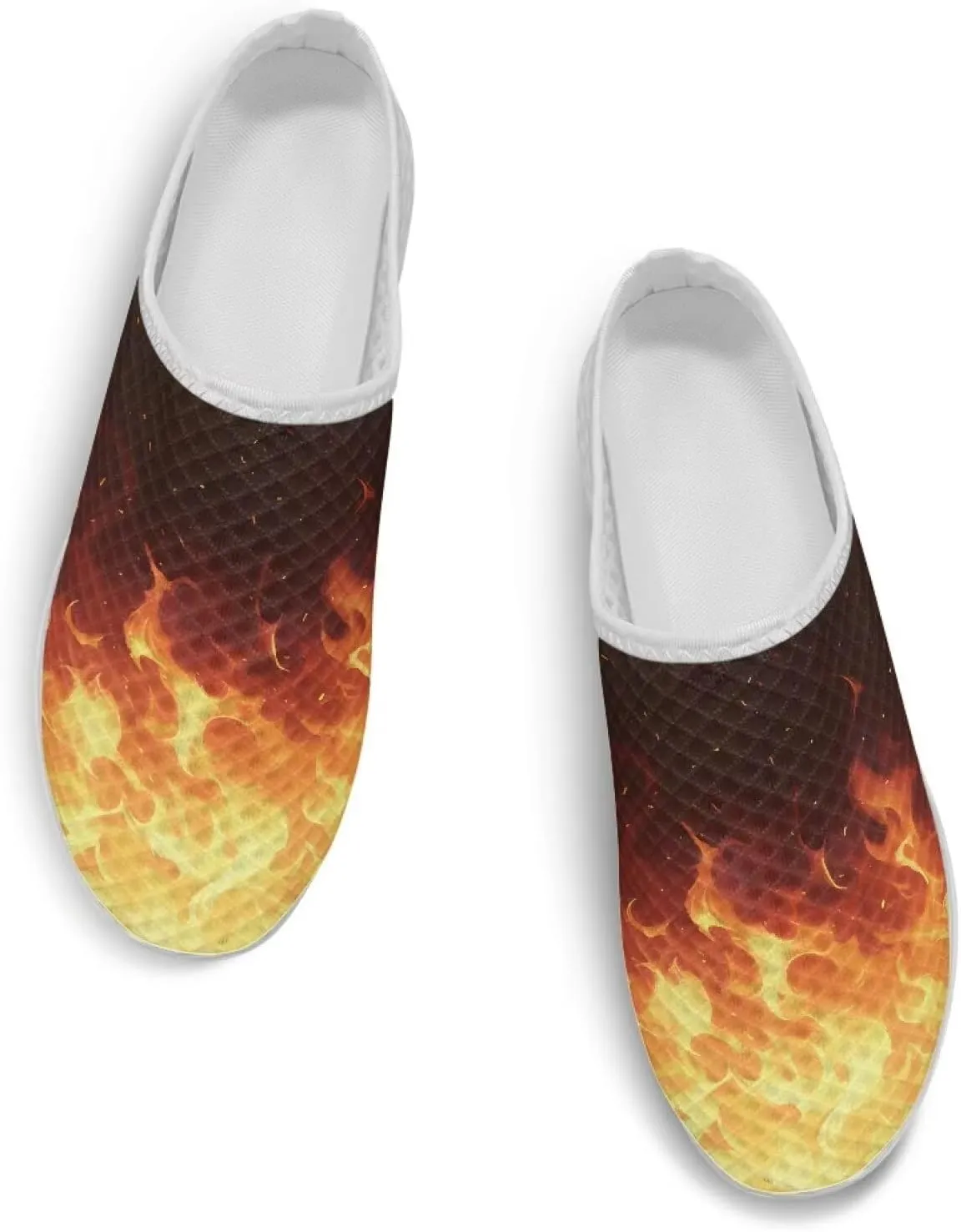 Fashion Print Backless Mule Shoes Mens Light Mesh Clogs, Comfort Support, Breathable, Anti-Slip, Ideal for Casual Wear