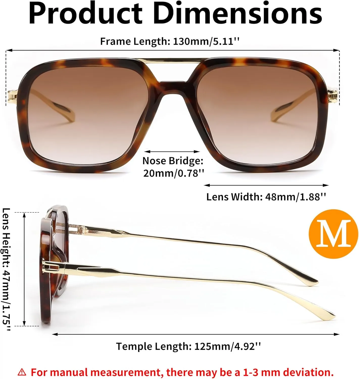 FEISEDY Vintage Square Flat Aviator Sunglasses Women Men 70s Classic Retro Stylish Frame UV400 Sunglasses B0115