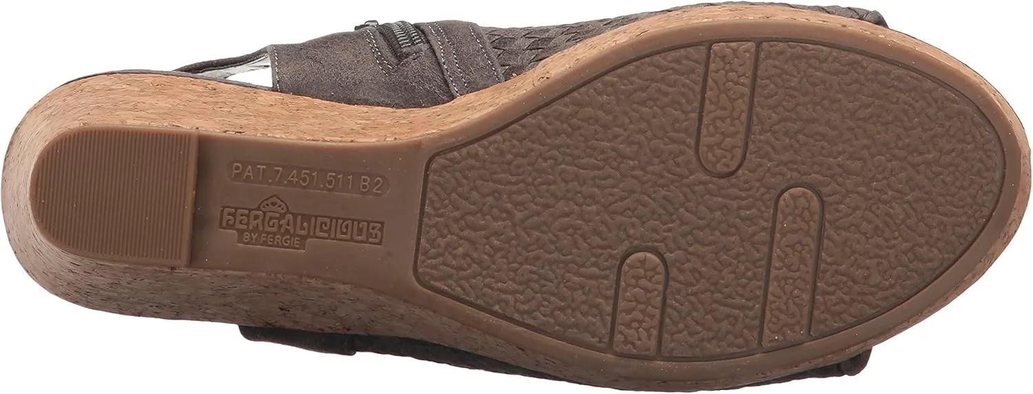 Fergalicious Women's Rasta Wedge Sandal