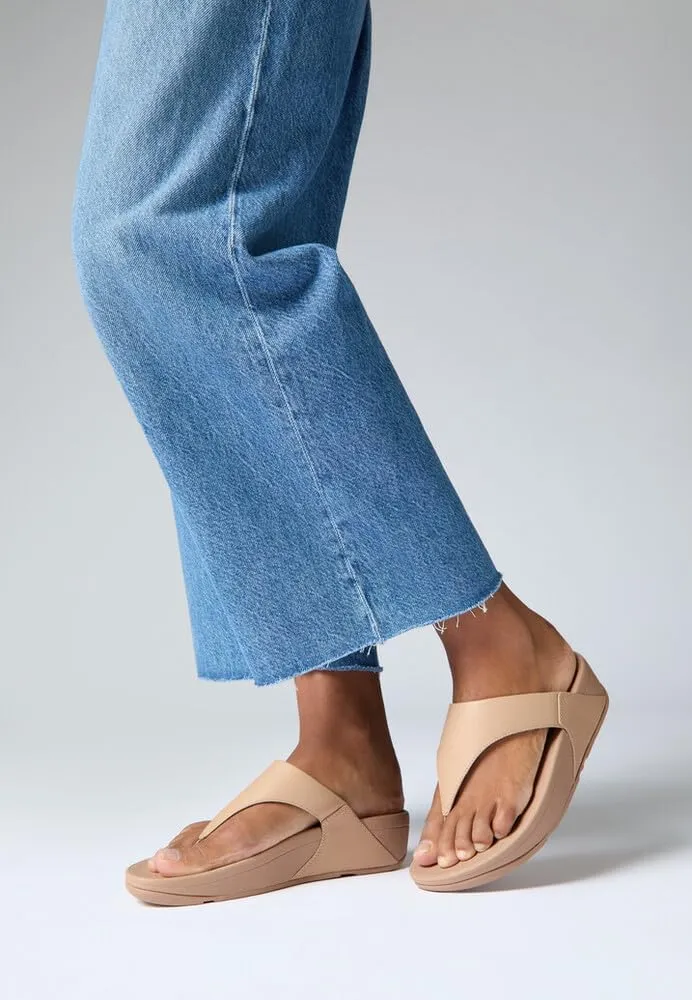FitFlop Women's Lulu Leather Toe-Post Thong Sandals