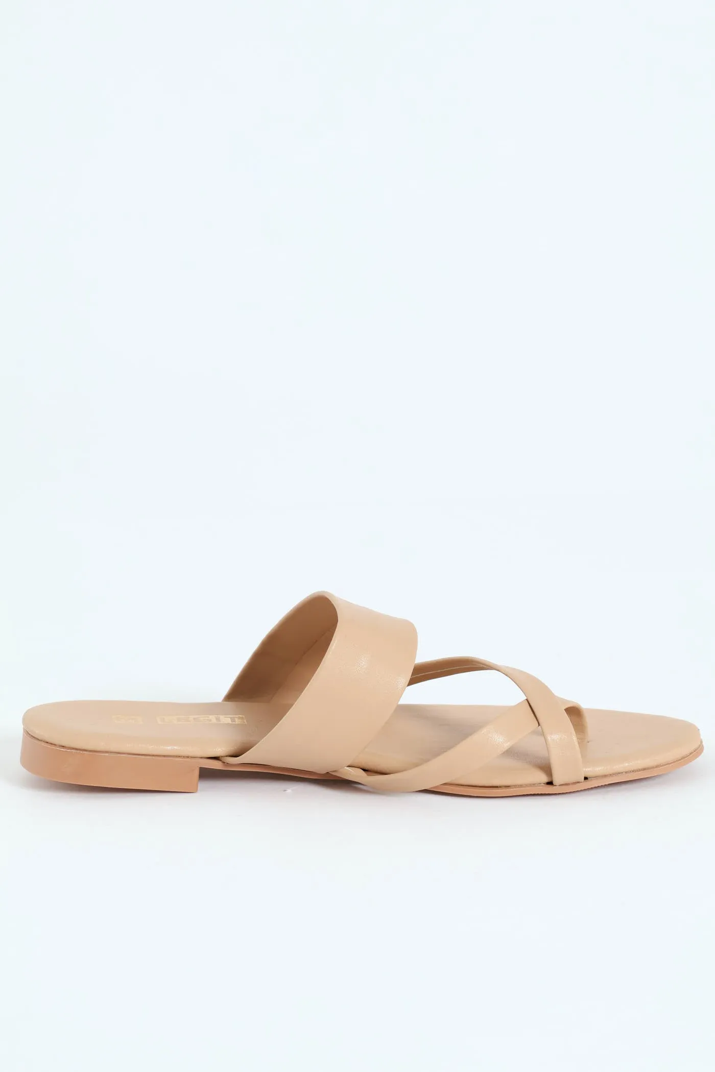 Flat Basic Multistrap Thong Toe Post