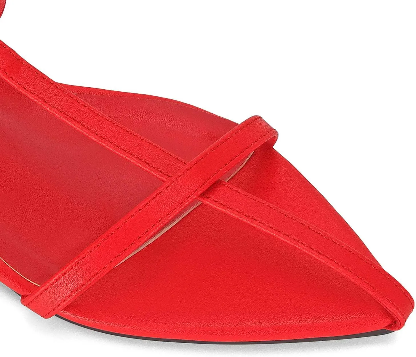 Flat Sandals for Women Adjustable Ankle Strap Slide Sandals Pointed Open Toe Flats Dressy Summer Sandals