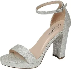 Forever Women Platform High Heel Open Toe Dress Sandal Over the Toe Strap
