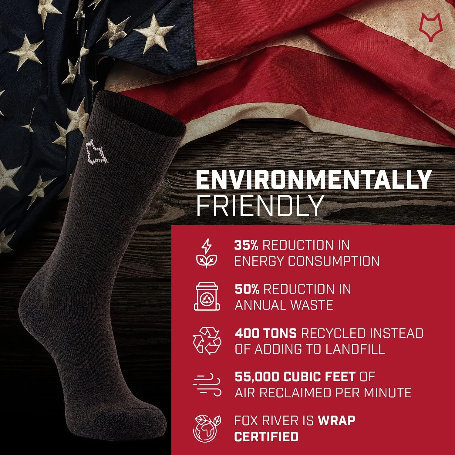 Fox River Wick Dry Tramper Merino Wool Crew Socks Medium Weight Men’s Hiking Sock with Moisture Wicking Fabric