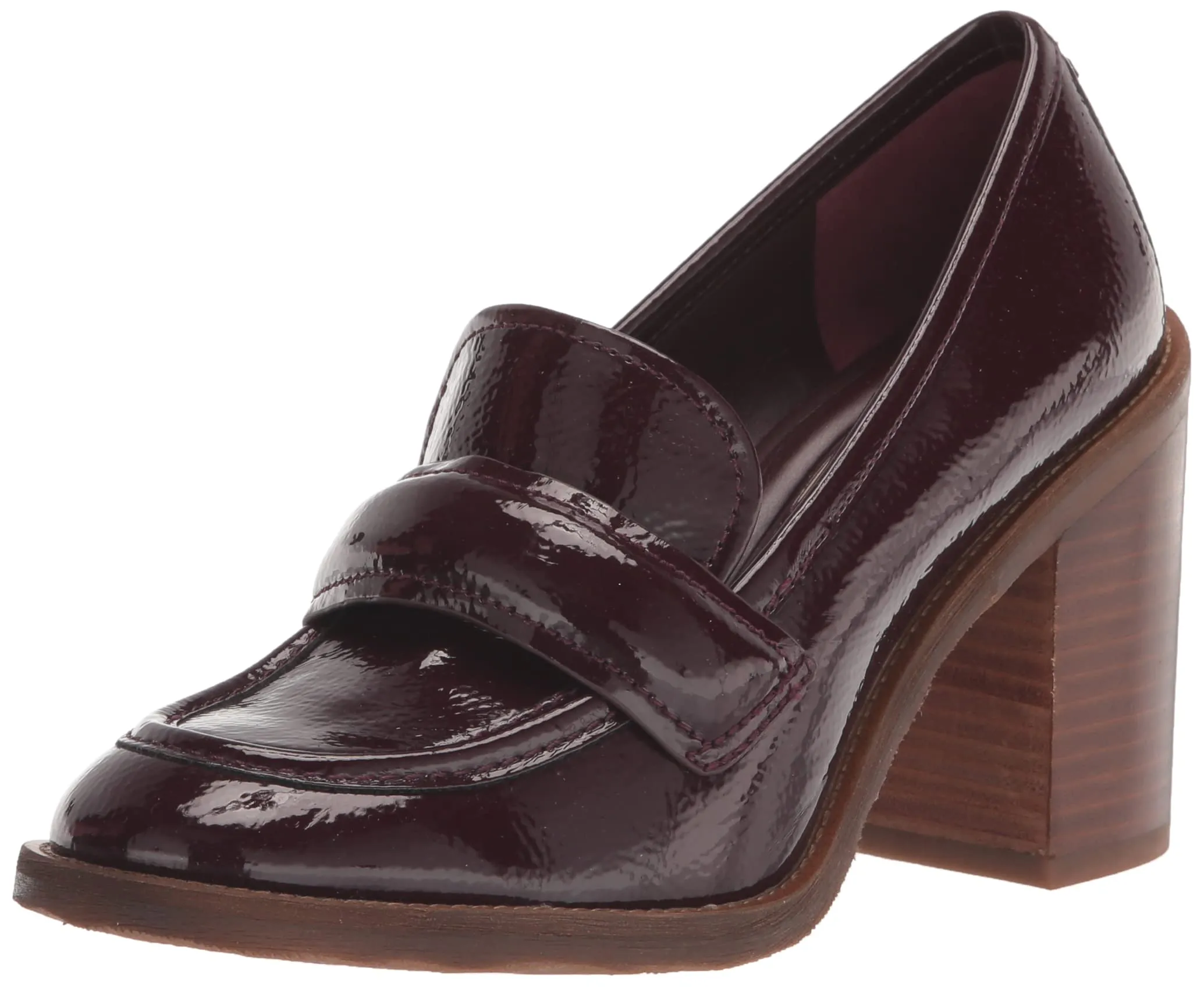 Franco Sarto Womens Raven High Heel Loafer Jam Dark Red 11 M
