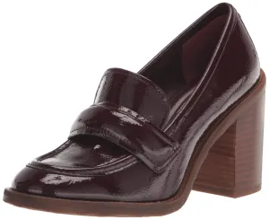 Franco Sarto Womens Raven High Heel Loafer Jam Dark Red 11 M