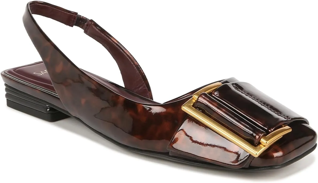 Franco Sarto Women's Tracysling Square Toe Slingback Flat Ballet