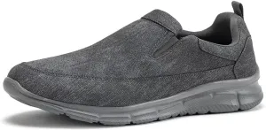 Frank Mully Men's Slip On Walking Shoes Lightweight Casual Knit Loafer Sneakers Comfortable Mesh Work Shoes Athletic Walking Shoes for Men Breathable