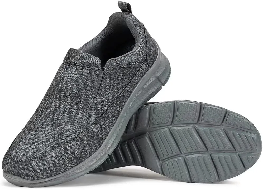Frank Mully Men's Slip On Walking Shoes Lightweight Casual Knit Loafer Sneakers Comfortable Mesh Work Shoes Athletic Walking Shoes for Men Breathable