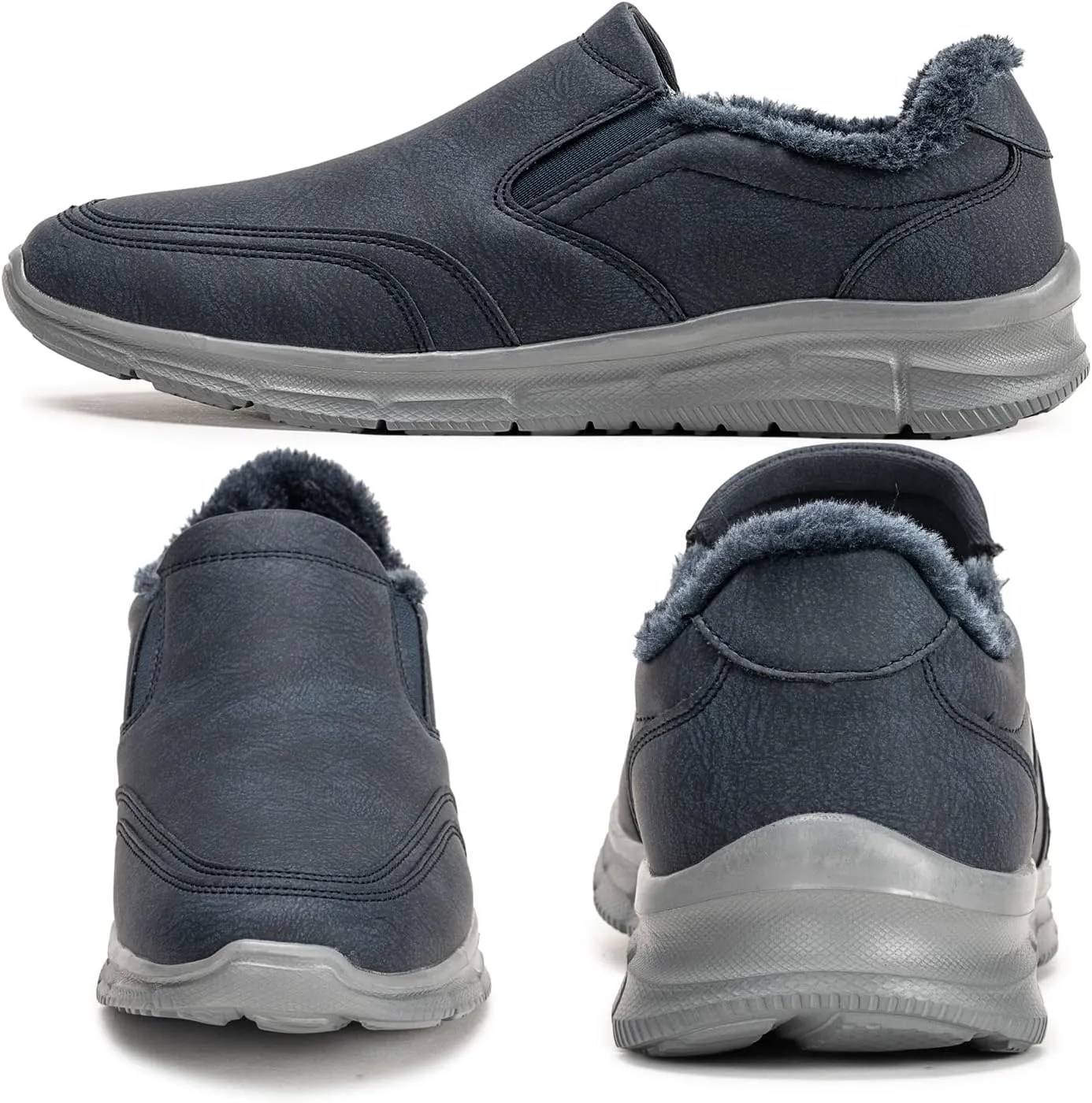 Frank Mully Men's Slip On Walking Shoes Lightweight Casual Knit Loafer Sneakers Comfortable Mesh Work Shoes Athletic Walking Shoes for Men Breathable