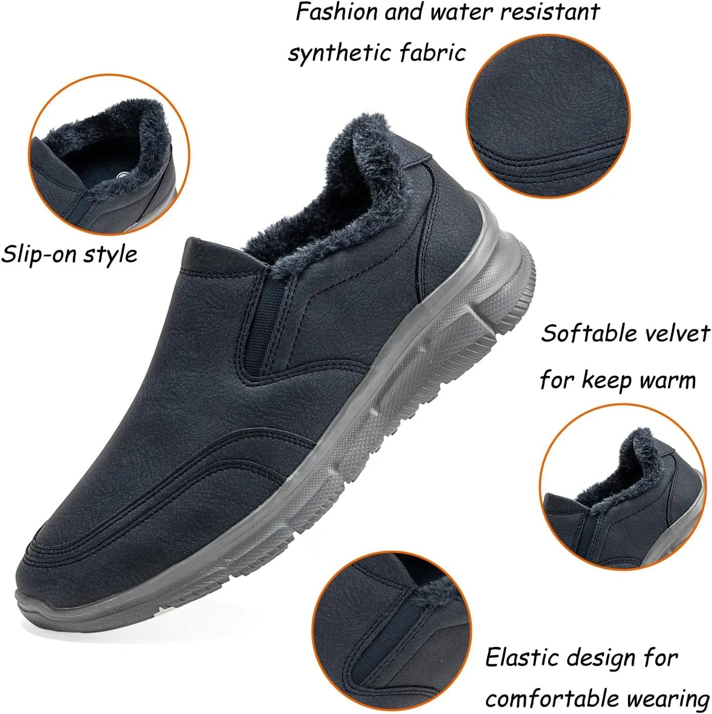 Frank Mully Men's Slip On Walking Shoes Lightweight Casual Knit Loafer Sneakers Comfortable Mesh Work Shoes Athletic Walking Shoes for Men Breathable