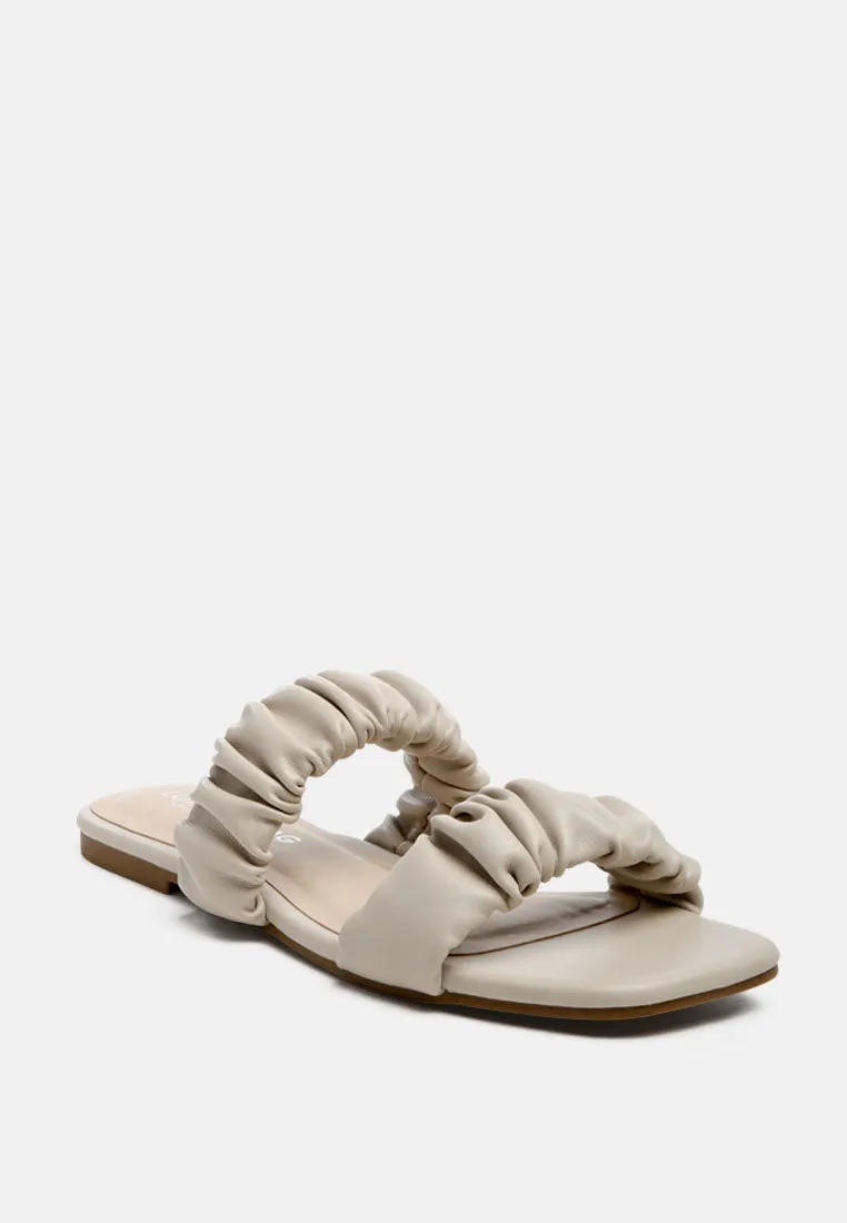 Gather Sparks Strap Slip-On Flat By Ruw