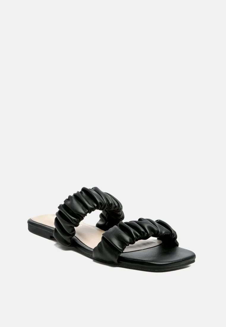 Gather Sparks Strap Slip-On Flat By Ruw
