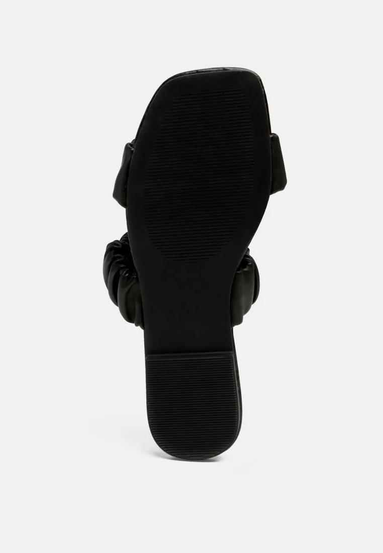 Gather Sparks Strap Slip-On Flat By Ruw